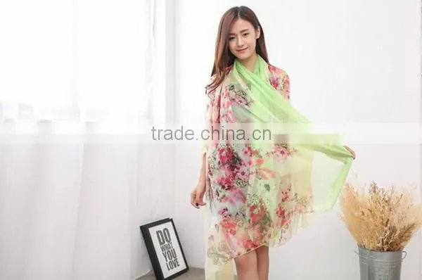 High grade many pattern and color choice 195*150cm long style for 4season silk shawl beautiful silk scarf
