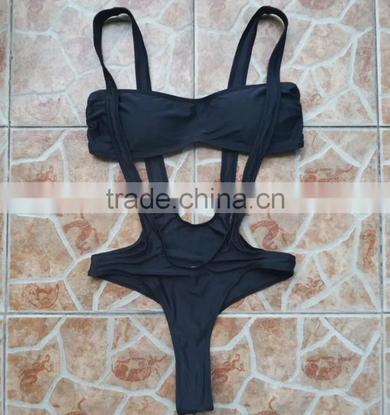 M895 dingyang fashion sexy bandage hollow one piece bikini swimwear