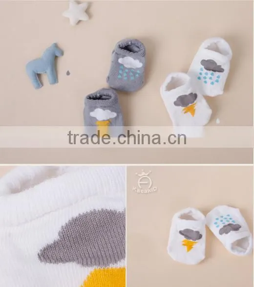 cute baby cotton socks, silicone print baby socks