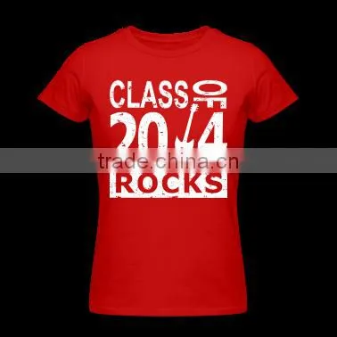 red color slogan print t shirt of team apparel