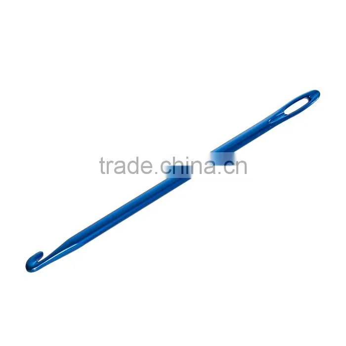 5.8mm Aluminum Crochet Hooks Deep Blue 16.5cm(6 4/8") long, 1 Piece