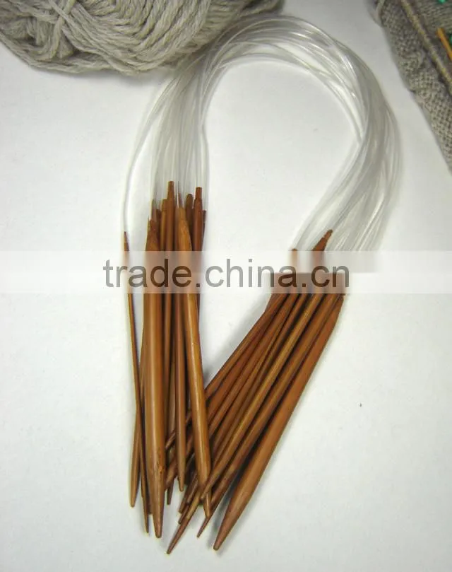 KN002C 13size carbonized Bamboo Circular Knitting Needles 40cm
