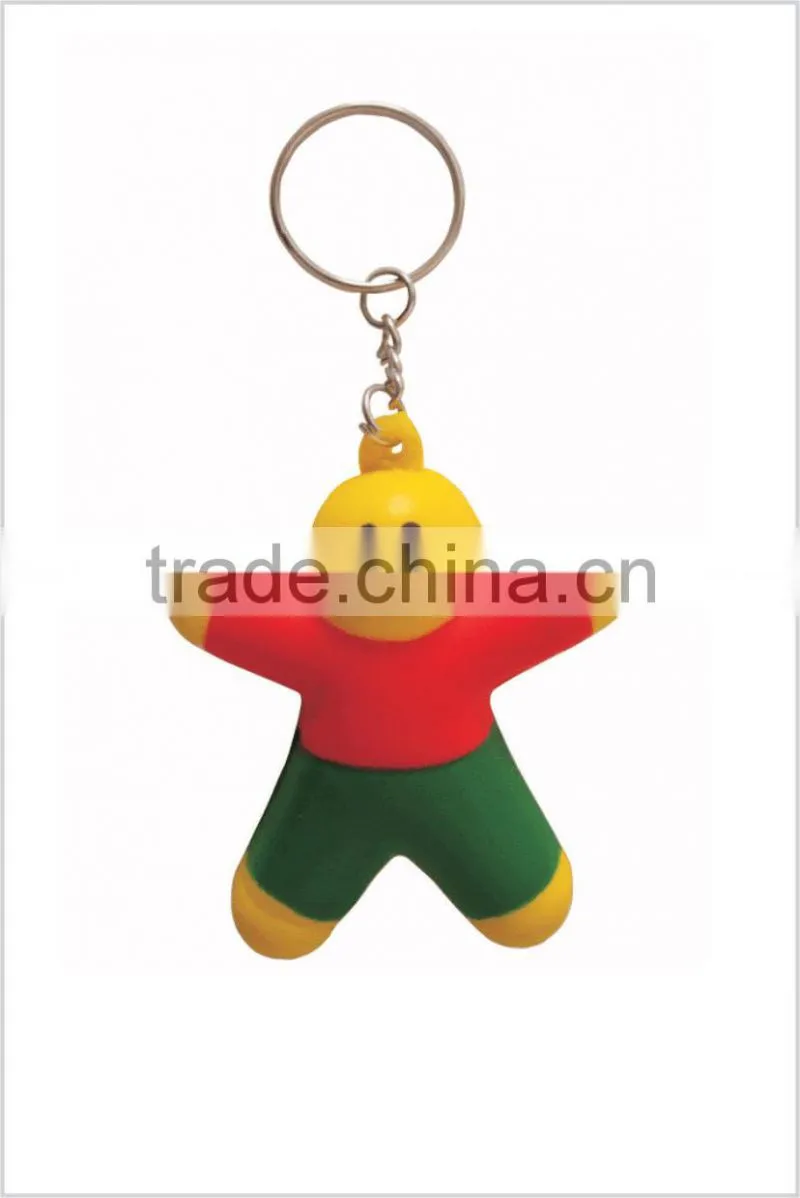 PU fish keychain PU foam keychain custom design logo PU keychain