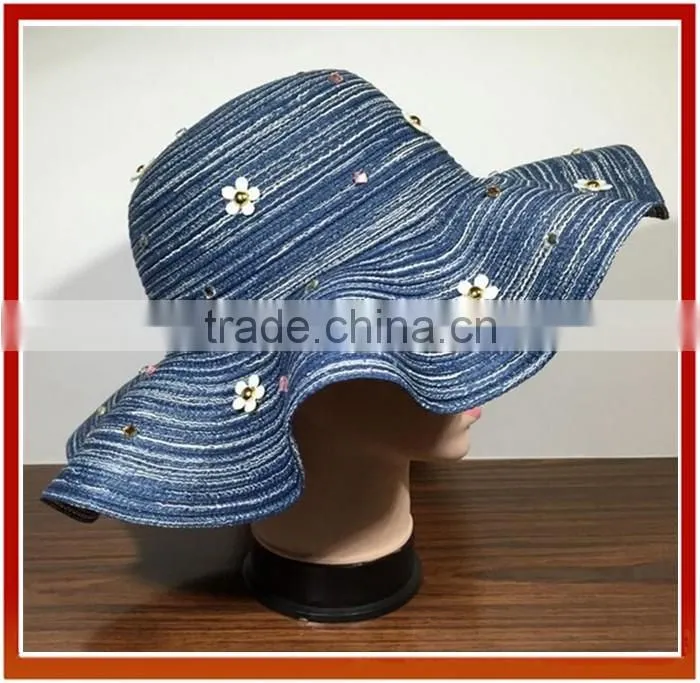 Natural Stylish Wide Brim Beach Women Straw Hat /Natural Crochet Straw Hats For Girls/Fashion Beach Cap Sun Hat Summer Straw Hat