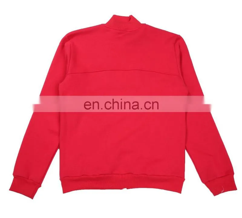 sportswear manufacturer 100% cotton red sports suit cover