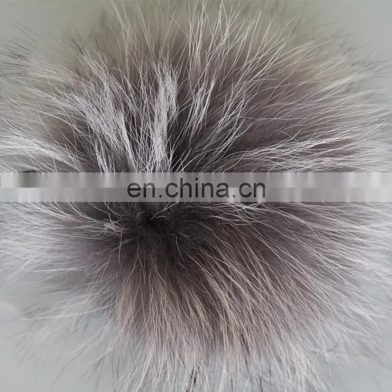 15cm large raccoon fur pompom hair hoop fluffy fur pompon hairband wholesale