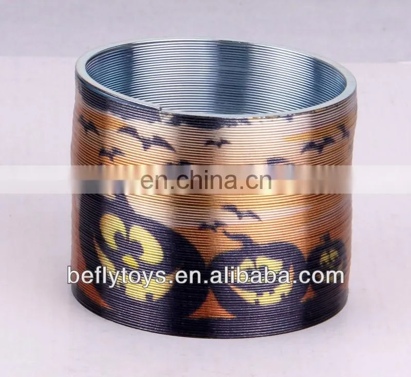 Dia 6cm Pure silver color metal rainbow spring