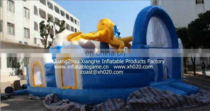 2013 Hot sale commercial grade PVC Tarpaulin brand new OB042 inflatable octopus obstacle courses