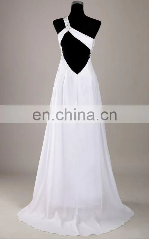 2015 Sexy White Long Evening Dresses Grace Karin Floor Length Backless Dresses Evening CL3122