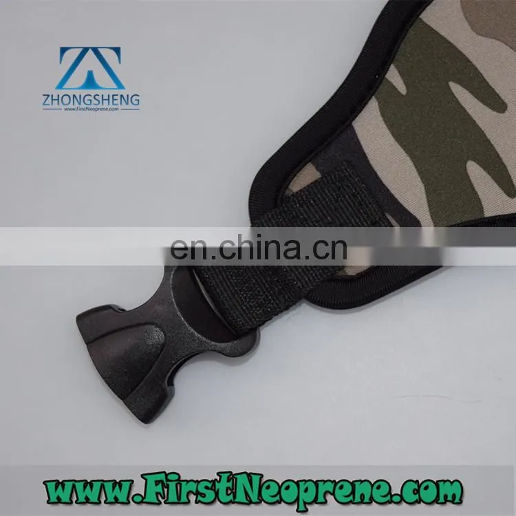 Camouflage Fabric 5mm Thickness Neoprene Camera Strap Lanyard