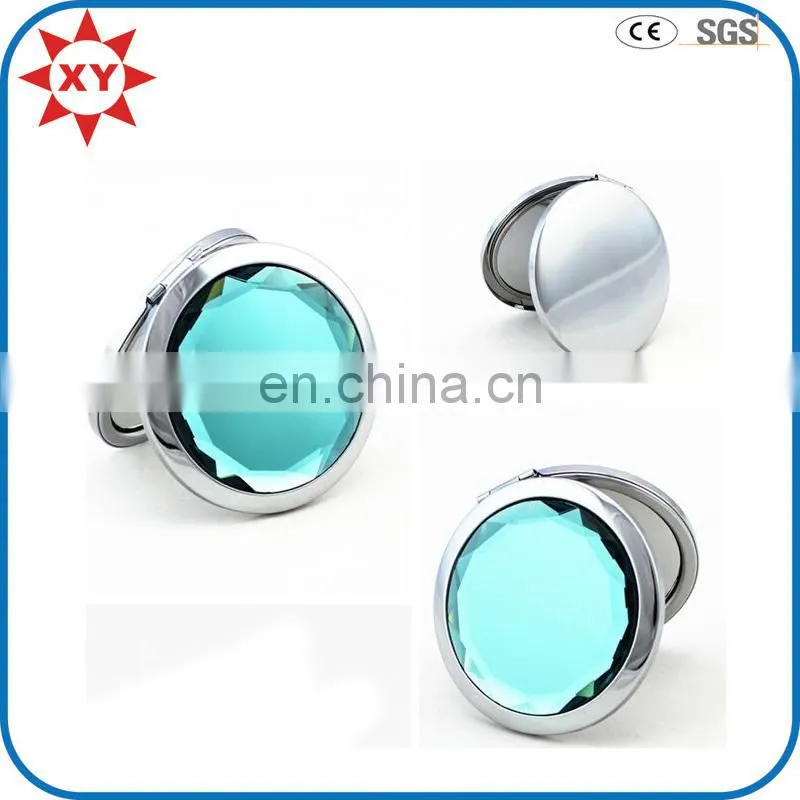 Ceramic painting mirror with metal circular border