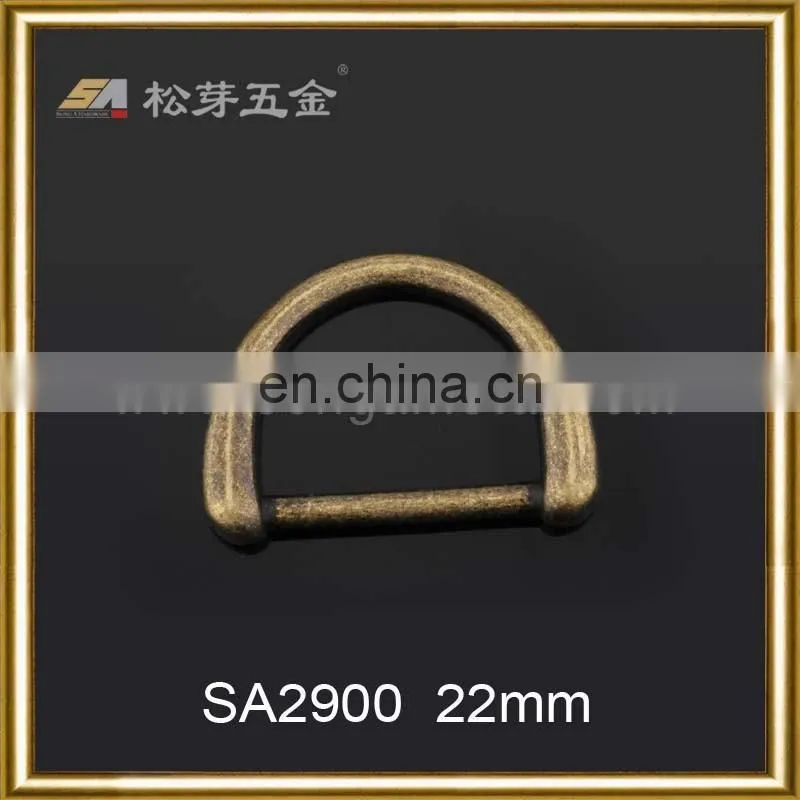 Factory Plated 1 inch D Ring Metal For Handbag, Custom Glossy Or Matt D Ring For Handbags
