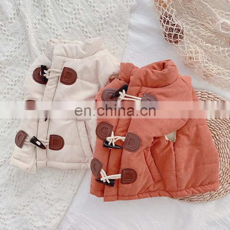 Korean fashion stand collar kids winter Cute thicken waistcoats 2020