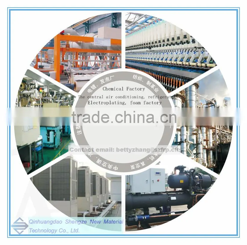 FRP mechanical draft cooling tower, GRP hand lay-up cooling box