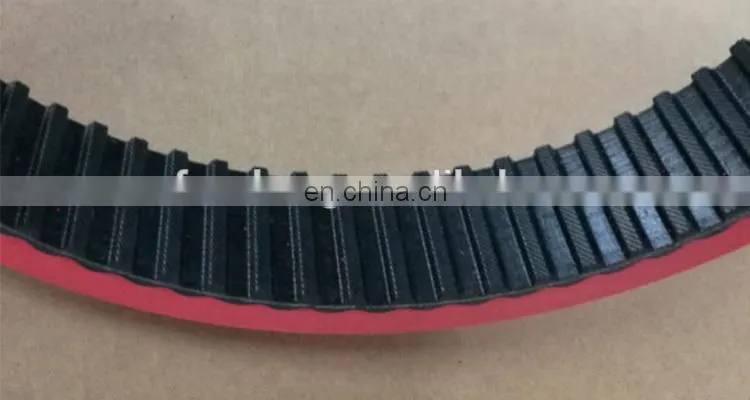Red rubber coating timing belt for packing machine
