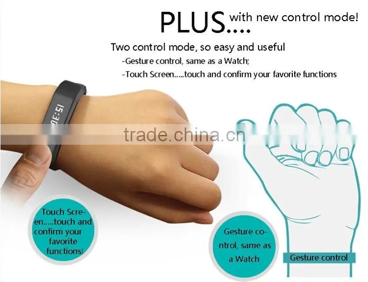 0.91 inch bigger display screen Remote camera Sleeping monitor date&time colorie bluetooth LC-I5 plus smart wristband
