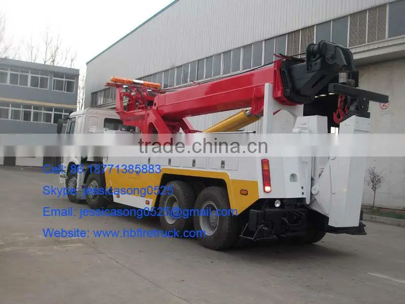 50Ton Howo 360 degree Rotation Heavy Recovery Truck