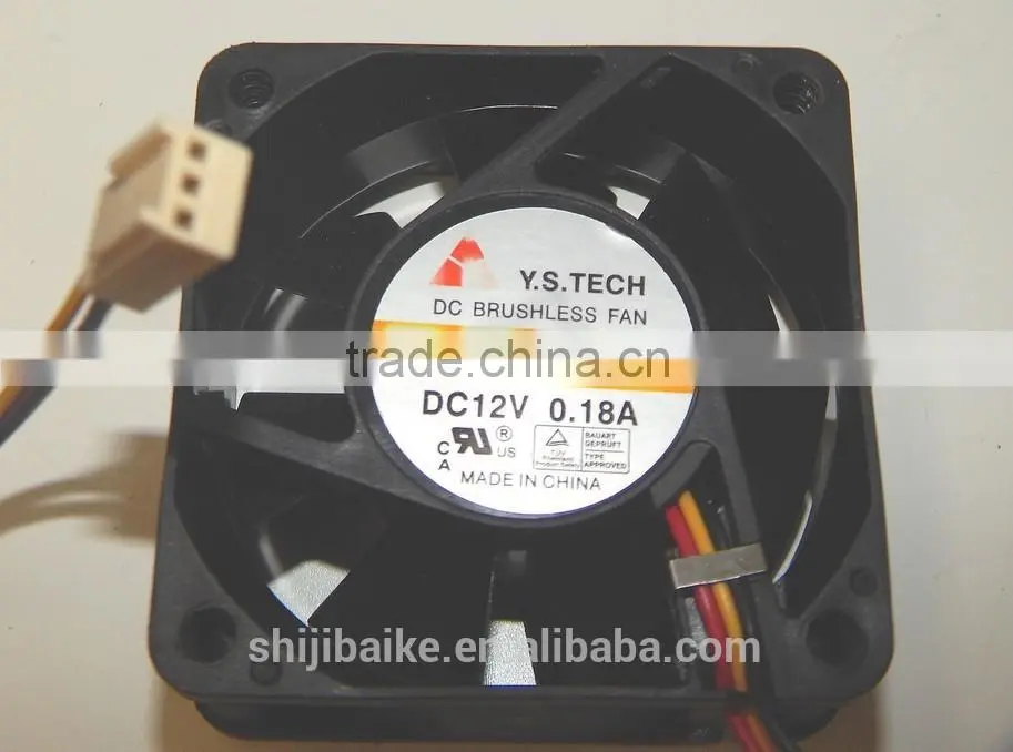 Y.S.Tech DC Brushless Fan FD126025HB DC12V 0.18A 60mm