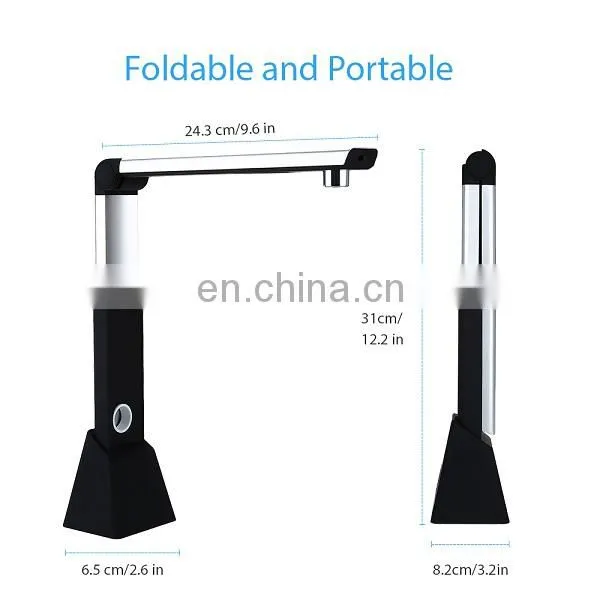 H1000 A3 A4 A5 10Mega 3672x2856 Document Book Photo ID Video Scanner with FHD Camera