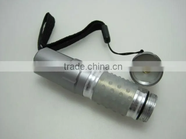 High power pocket straw hat aluminum mini LED flashlight