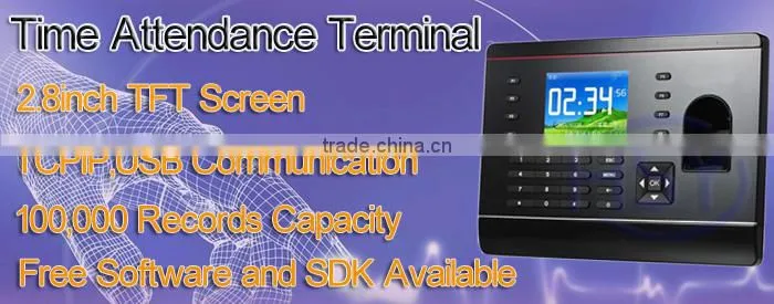 Factory Price Spanish Biometric Finger Print RFID Time Attendance Terminal with free cards