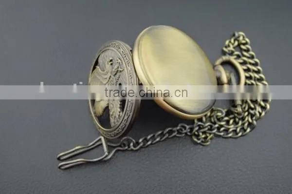 mechanical pocket watch with eagle design quartz pocket watch kids pocket watch