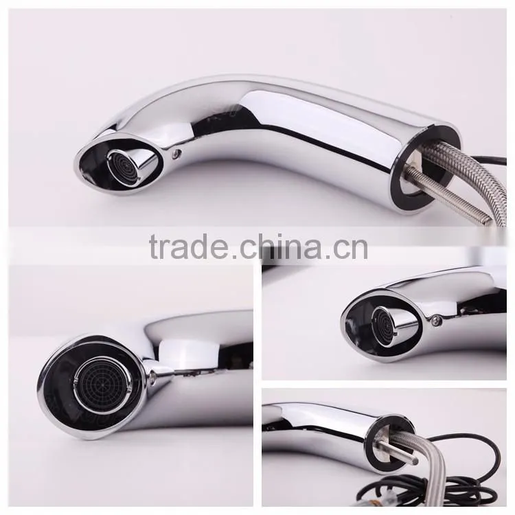 Brass Chrome Finish without Handle Sink Infrared Automatic Faucet Sensors in United States