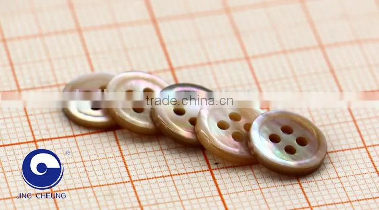 custom carving natural brown mother of peal shell button for shirt
