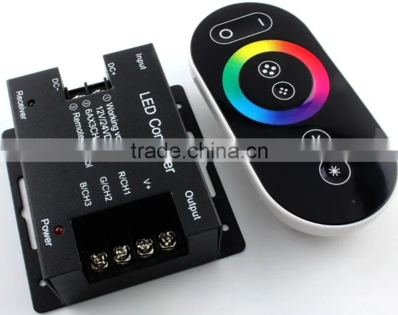 DC12V-24V 18A RF Touch Remote RGB LED Controller