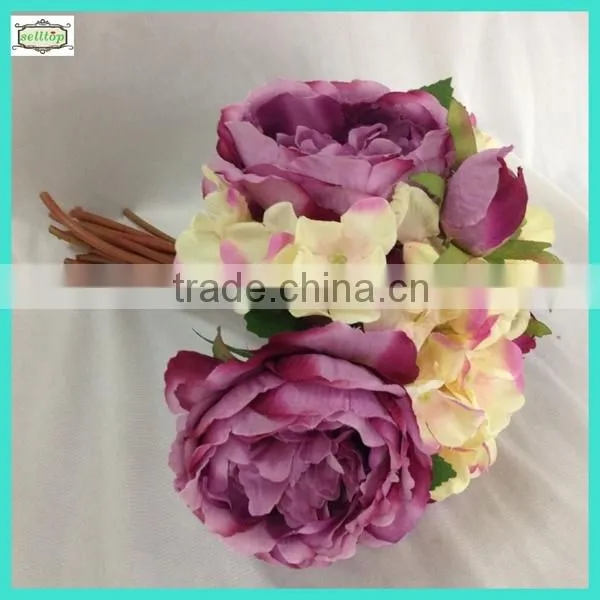 20cm 15heads mini fabric artificial bouquet