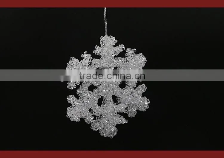 XMAS Ornaments Natal Navidad 11cm Clear Acrylic Snowflakes Christmas Party Decoration