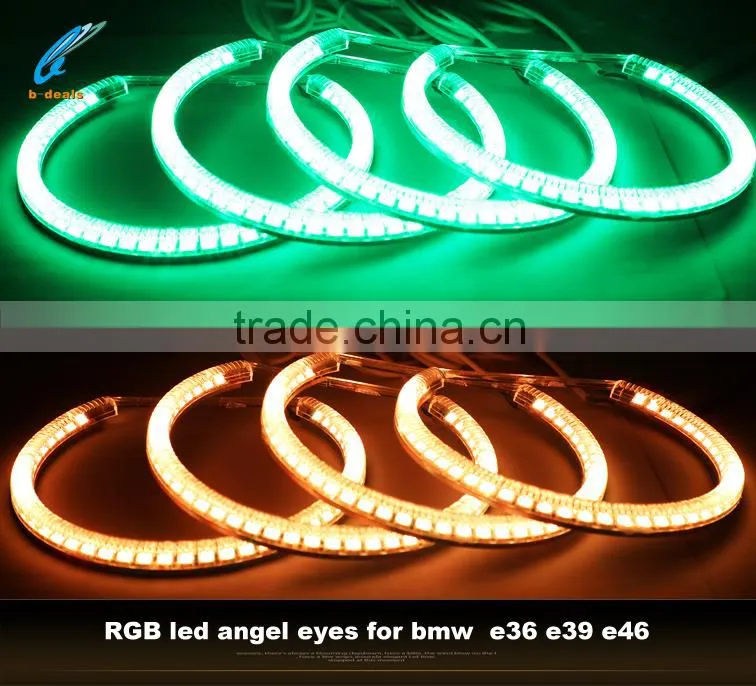 wifi remote RGB led angel eyes color changing angel eyes for bmw e36 e39 e46