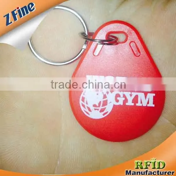 many color option custom 125KHZ/13.56MHZ rfid keyfob