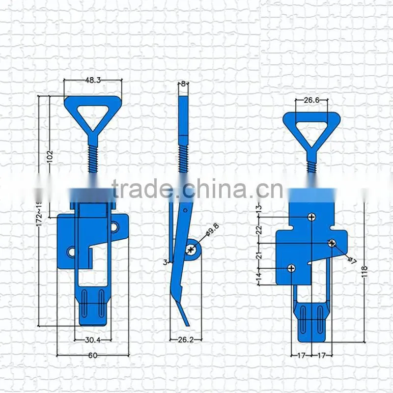 metal clasp lock, spring loaded latch,spring toggle latch lock