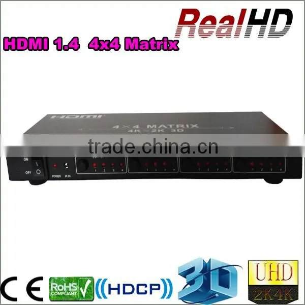 2016 Hottest 1.4v 4X4 HDMI Routing Matrix In Economical version