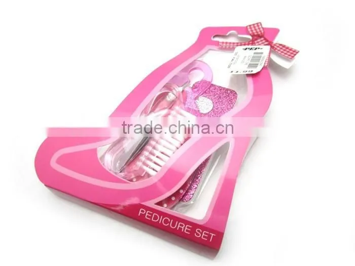 FS1094 Fashion disposable manicure pedicure kit with 5 pcs