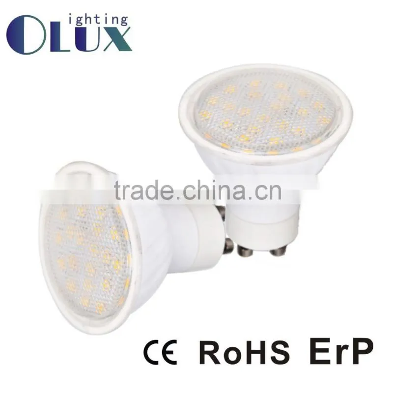 High Power glass GU10 5W 220-240V Ceramic Beam Angle Led Spot Light Gu10
