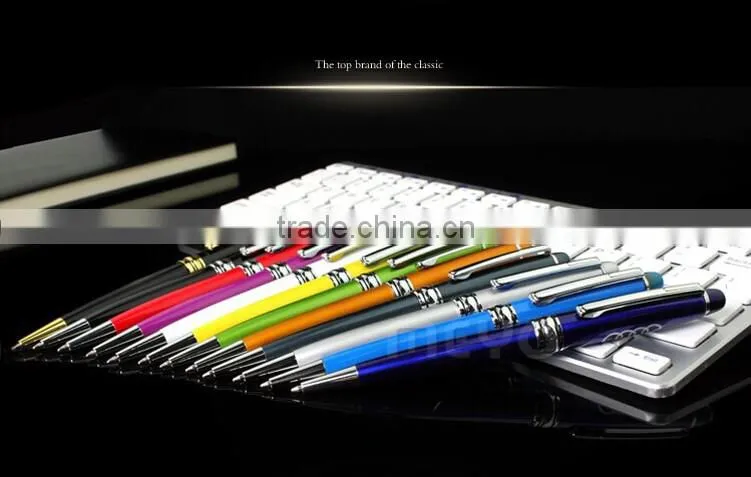 Colorful brand new notebook leather with ballpoint pen business gift set