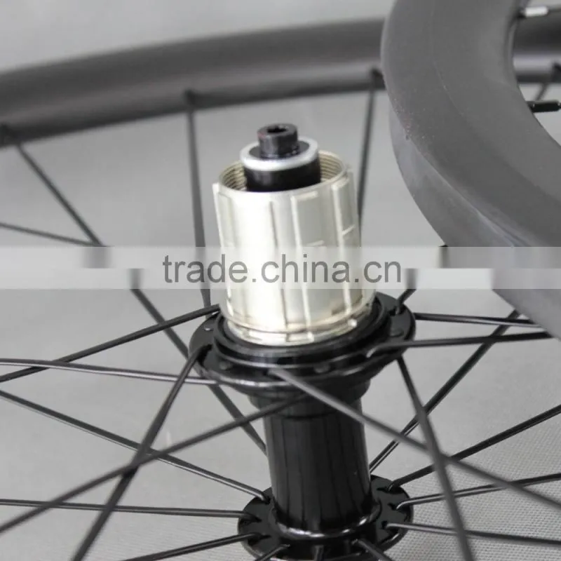OEM carbon road bicycle wheels 700c full carbon road bike wheelset 40mm tubular carbon wheels