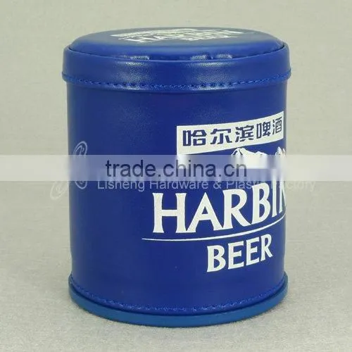 The leather dice shaker with dice