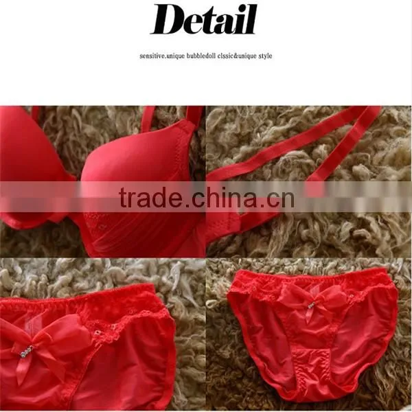 2014Wholesale latest new style bra and panty black women sexy lingerie