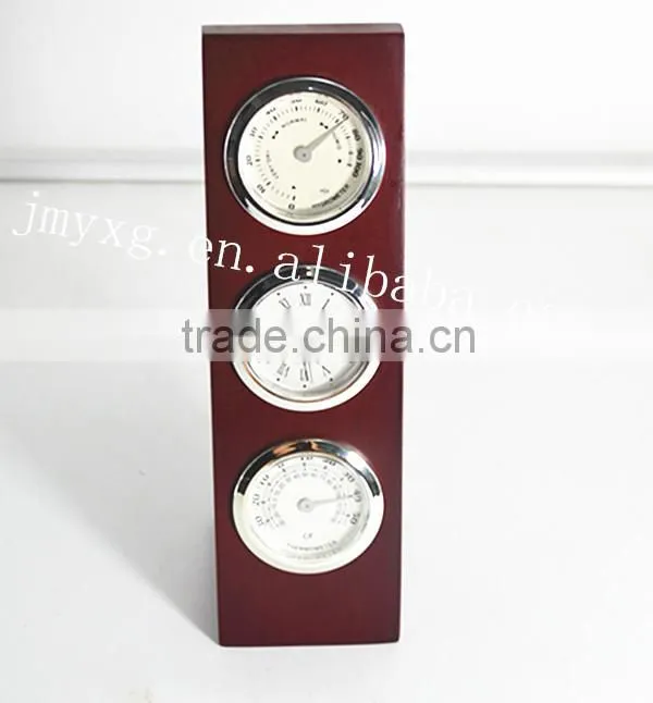 New unusual practical wood desktop clock with temperature and humidity