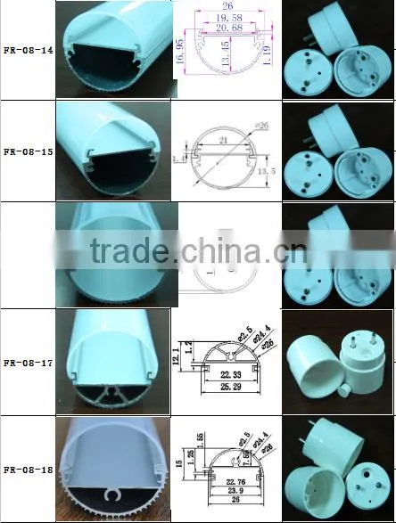 lampshade frames wholesale of 1500mm/1200mm/1000mm/600mm led tube light housing