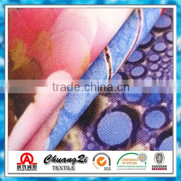 Flower print fabric woven fabric