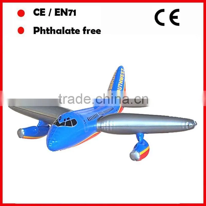 pvc big inflatable airplane models with custom printing