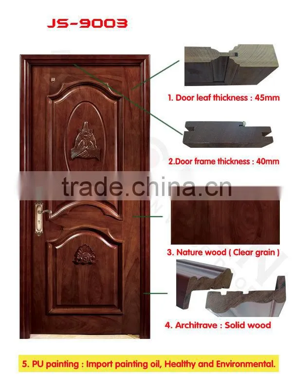 Carved wood door teak wood door luxury wooden door