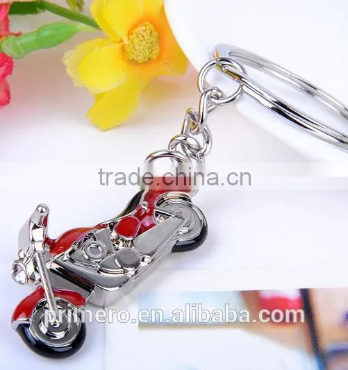Cheap Hot sale 3D Simulation Model Motorcycle Metal Key Chain Keyring jewelry