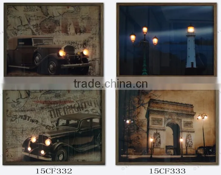 LED landscape LED pictures LED photo LED wall decor Modern Wall Art living room decoration LED family design