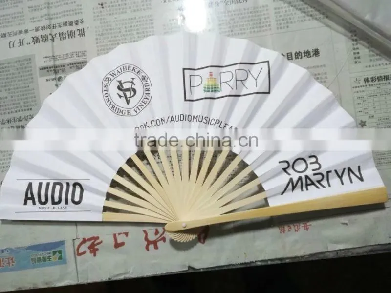 Personalized foldable bamboo fans