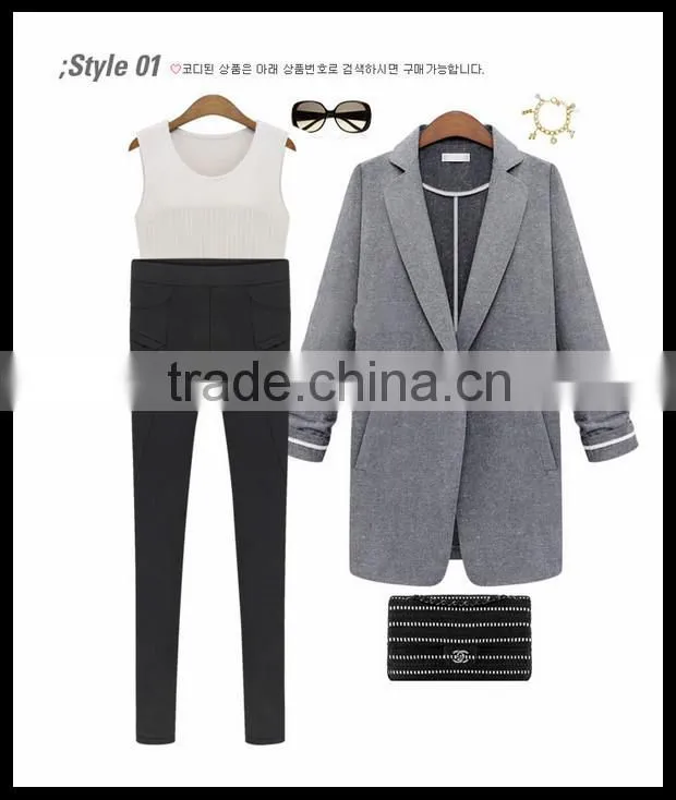 Alibaba China 2014 elegant fashion girls sexy tight black elastic hin thin pencil pants